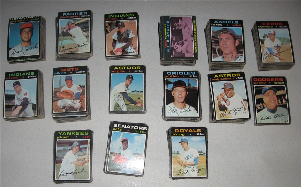 1971 Topps Baseball Lot of (720) W/ Many High Numbers
