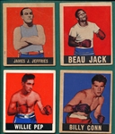 1948 Leaf Boxing Lot of (13) W/ James Jefferies