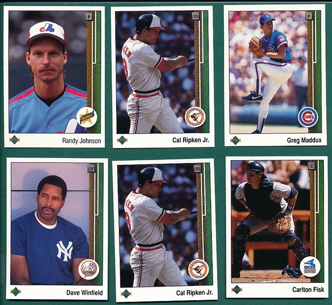 1989 Upper Deck Lot of (110) W/ Johnson, Rookie & #13 Gary Sheffield, Rookie, PSA 9 *MINT*