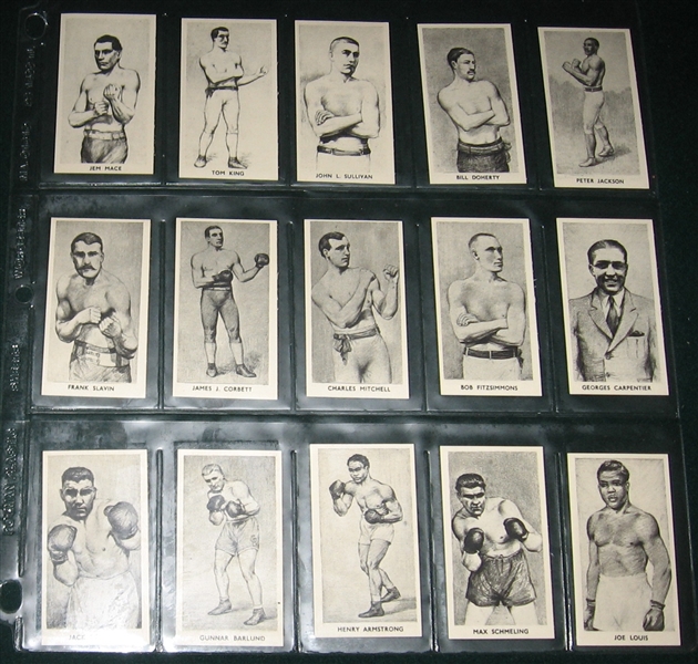 1938 F. C. Cartledge Famous Prize Fighters Complete Set (50)