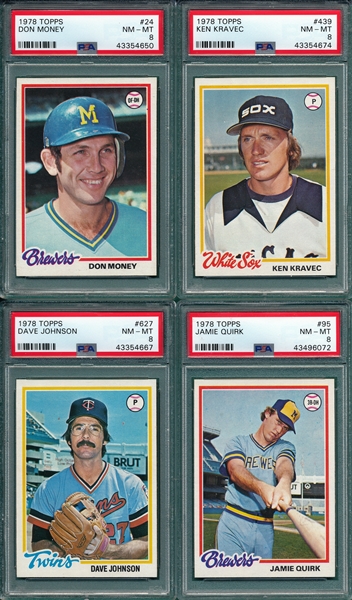 1974-Modern Baseball Lot of (1200+) W/ Rookies & HOFers