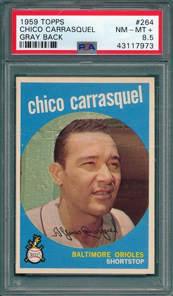 1959 Topps #264 Chico Carrasquel PSA 8.5