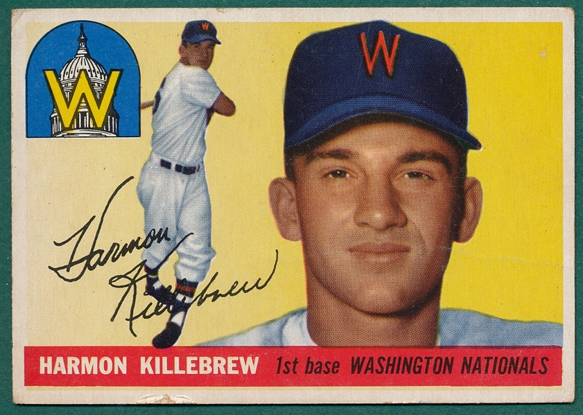 1955 Topps #124 Harmon Killebrew, Rookie