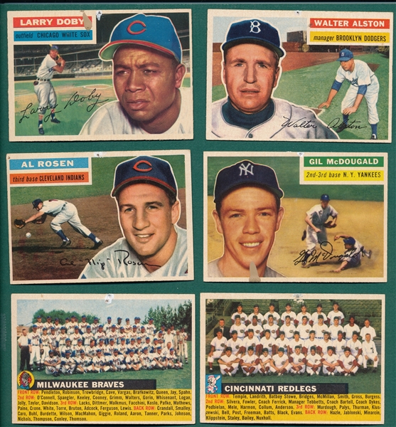 1956 Topps Lot of (78) W/ Doby