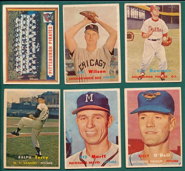 1957 Topps Lot of (113) W/ Mid Numbers