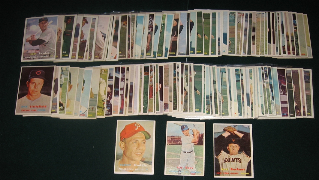 1957 Topps Lot of (113) W/ Mid Numbers