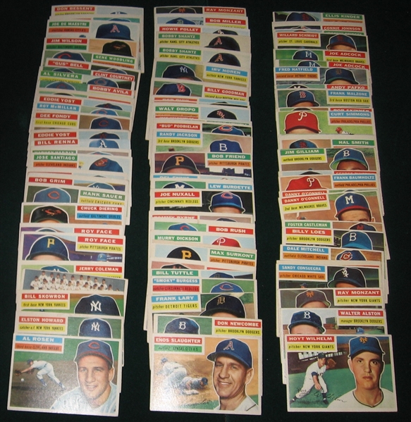 1956 Topps Lot of (102) W/ Slaughter