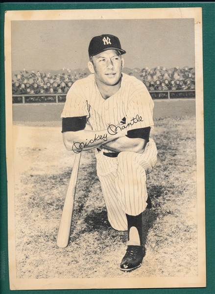 1960s Mickey Mantle Photo Card