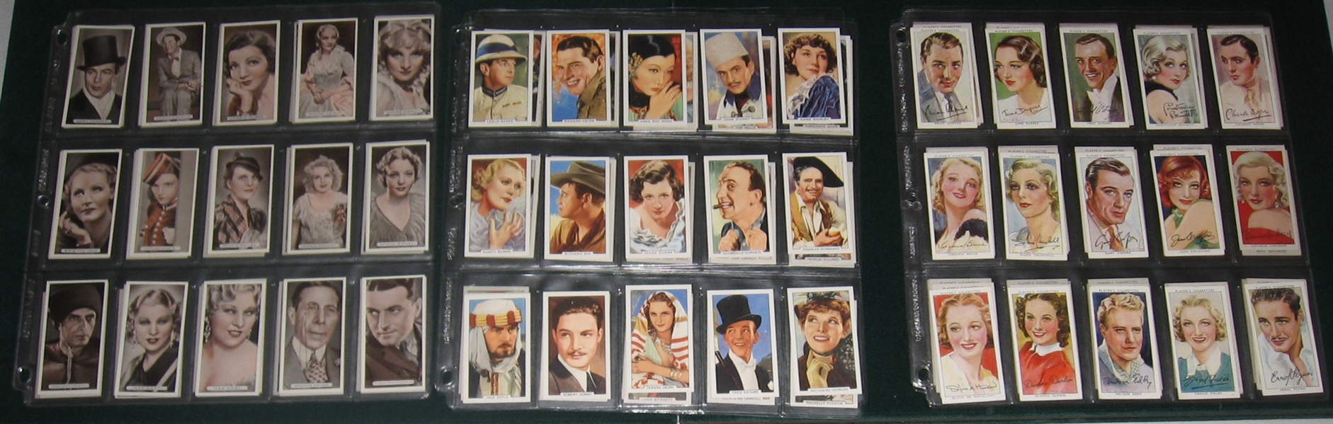 1920s-30s Lot of (8) Non Sports Actor & Actresses, Complete Sets