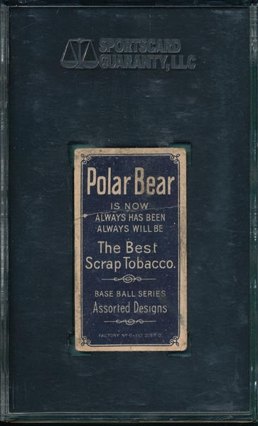 1909-1911 T206 Mathewson, Dark Cap, Polar Bear SGC 10
