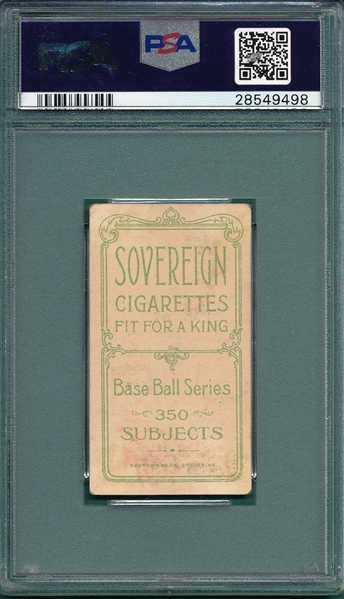 1909-1911 T206 Steinfeldt, Batting, Sovereign Cigarettes PSA 1.5 *Presents Much Better*