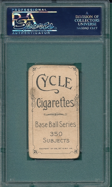 1909-1911 T206 Brashear Cycle Cigarettes PSA 1.5