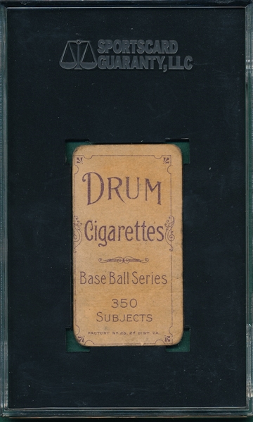 1909-1911 T206 Frank La Porte DRUM Cigarettes SGC 20 *Only Two Graded*