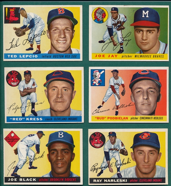 1955 Topps Lot of (20) W/ Agganis & High Numbers