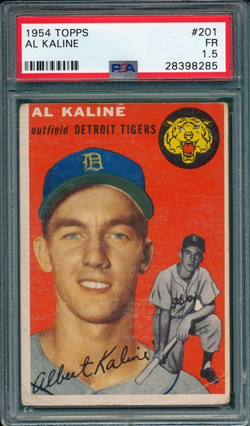 1954 Topps #201 Al Kaline PSA 1.5 *Rookie*