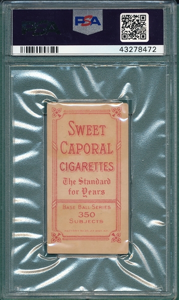1909-1911 T206 Barbeau Piedmont Cigarettes PSA 1