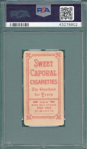1909-1911 T206 Stovall, Batting, Sweet Caporal Cigarettes PSA 1.5