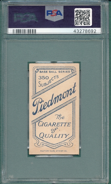 1909-1911 T206 Merritt Piedmont Cigarettes PSA Authentic