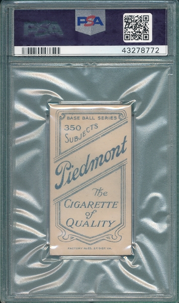 1909-1911 T206 Seitz Piedmont Cigarettes PSA Authentic *Southern League*