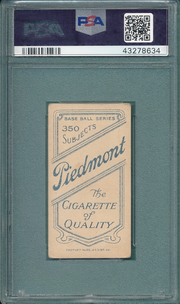 1909-1911 T206 Kiernan Piedmont Cigarettes PSA 4 *Southern League*