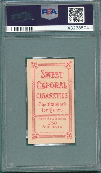 1909-1911 T206 Burch, Fielding, Sweet Caporal Cigarettes, PSA 2  *Great Presentation*