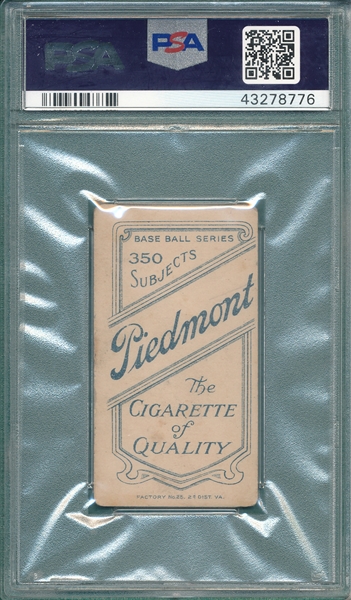 1909-1911 T206 Shannon Piedmont Cigarettes PSA 2 