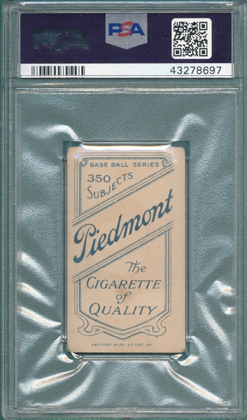 1909-1911 T206 Mitchell, Mike, Piedmont Cigarettes PSA 3