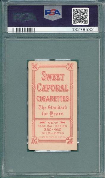 1909-1911 T206 Crandall, With Cap, Sweet Caporal Cigarettes PSA 3