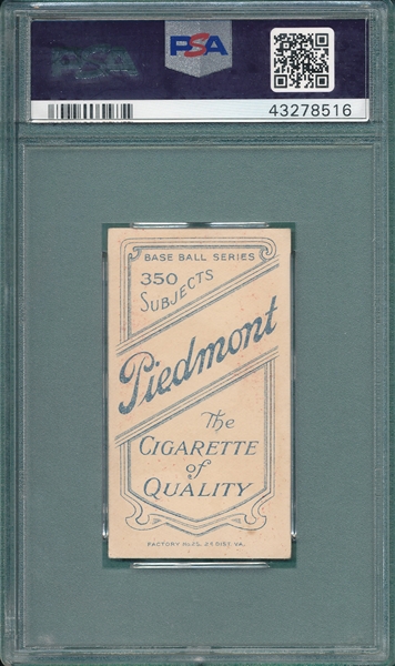 1909-1911 T206 Carr Piedmont Cigarettes PSA 3 