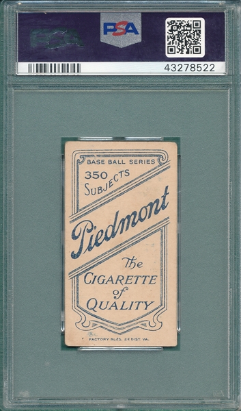 1909-1911 T206 Clancy Piedmont Cigarettes PSA 3 