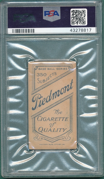 1909-1911 T206 Thomas Piedmont Cigarettes PSA 3 