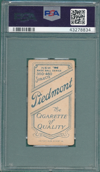 1909-1911 T206 Willett, Willetts, Piedmont Cigarettes PSA 3 