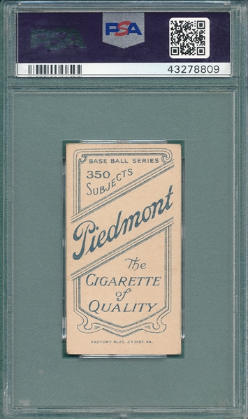 1909-1911 T206 Sweeney, Bill, Piedmont Cigarettes PSA 3 