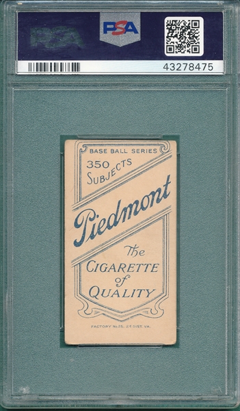 1909-1911 T206 Barry, Shad, Piedmont Cigarettes PSA 3.5