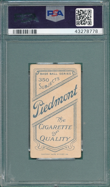 1909-1911 T206 Shaw, Hunky, Piedmont Cigarettes PSA 3.5