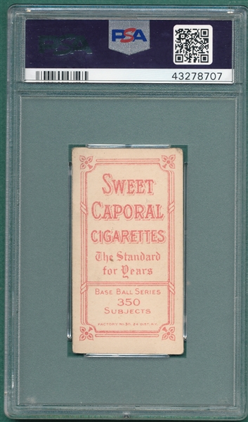 1909-1911 T206 Myers, Batting, Sweet Caporal Cigarettes PSA 3.5