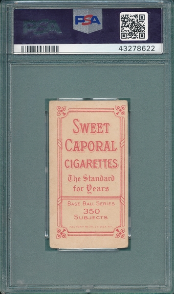 1909-1911 T206 Hulswitt Sweet Caporal Cigarettes PSA 3.5