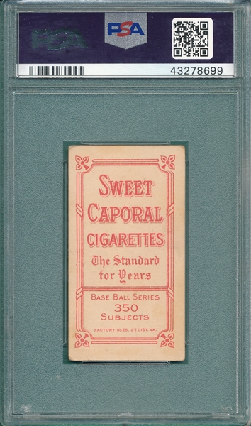 1909-1911 T206 Mowrey Sweet Caporal Cigarettes PSA 3.5