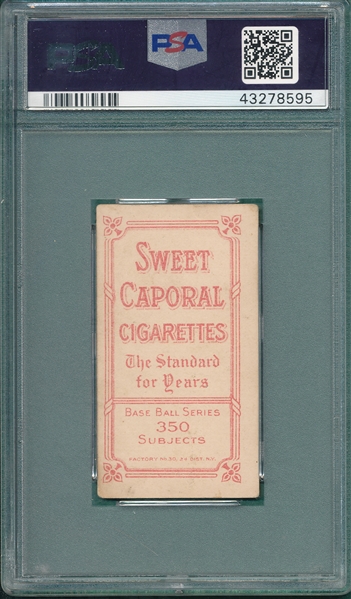 1909-1911 T206 Graham, Bill, Sweet Caporal Cigarettes PSA 4