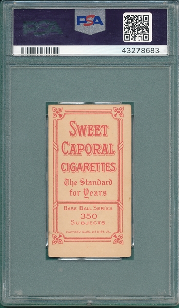 1909-1911 T206 McGann Sweet Caporal Cigarettes PSA 4