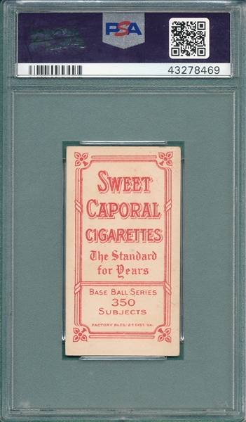 1909-1911 T206 Atz Sweet Caporal Cigarettes PSA 5