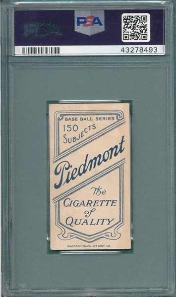 1909-1911 T206 Bowerman Piedmont Cigarettes PSA 6 (MC)