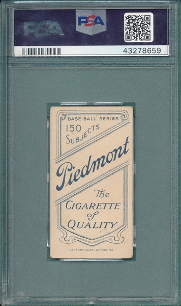 1909-1911 T206 Leifield, Pitching, Piedmont Cigarettes PSA 4 