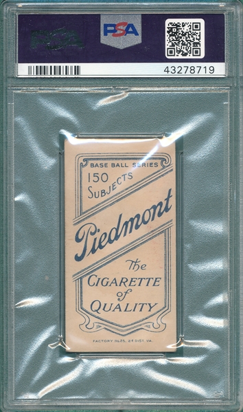 1909-1911 T206 O'Leary, Portrait, Piedmont Cigarettes PSA 4 