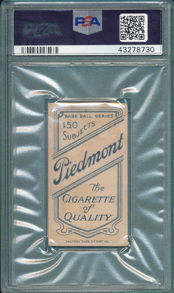 1909-1911 T206 Pattee Piedmont Cigarettes PSA 4 *Horizontal*
