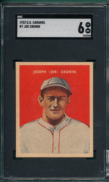 1932 U. S. Caramel #7 Joe Cronin SGC 6