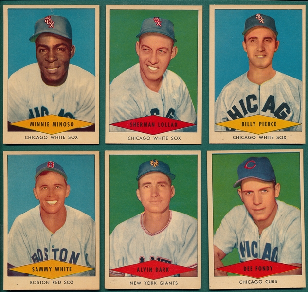 1954 Red Heart Lot of (6) W/ Minoso