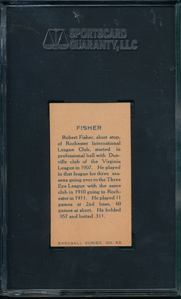 1912 C46 #43 Robert Fisher Imperial Tobacco SGC 70