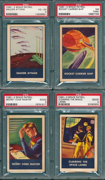 1950s Rice Chex F280-3 Space Patrol Lot of (14) PSA