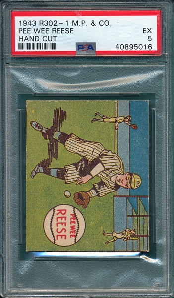 1943 R302-1 Pee Wee Reese M. P. & Co. PSA 5